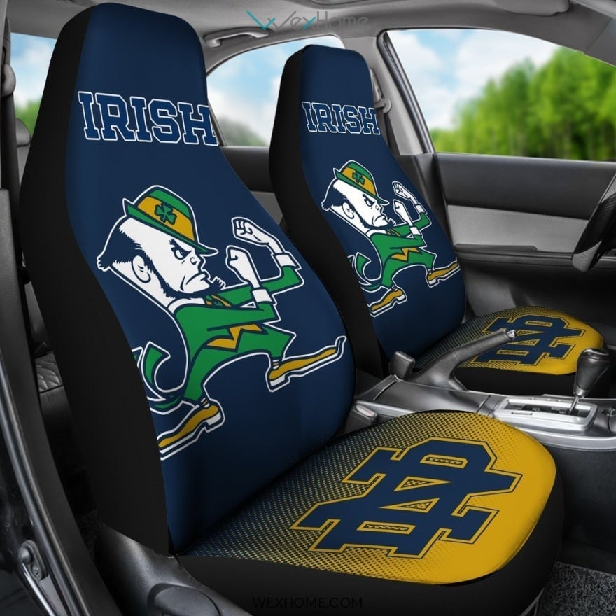 New Fashion Fantastic Notre Dame Fighting Irish Car Seat Covers - Famjoys New Fashion Fantastic Notre Dame Fighting Irish Car Seat Covers - Famjoys