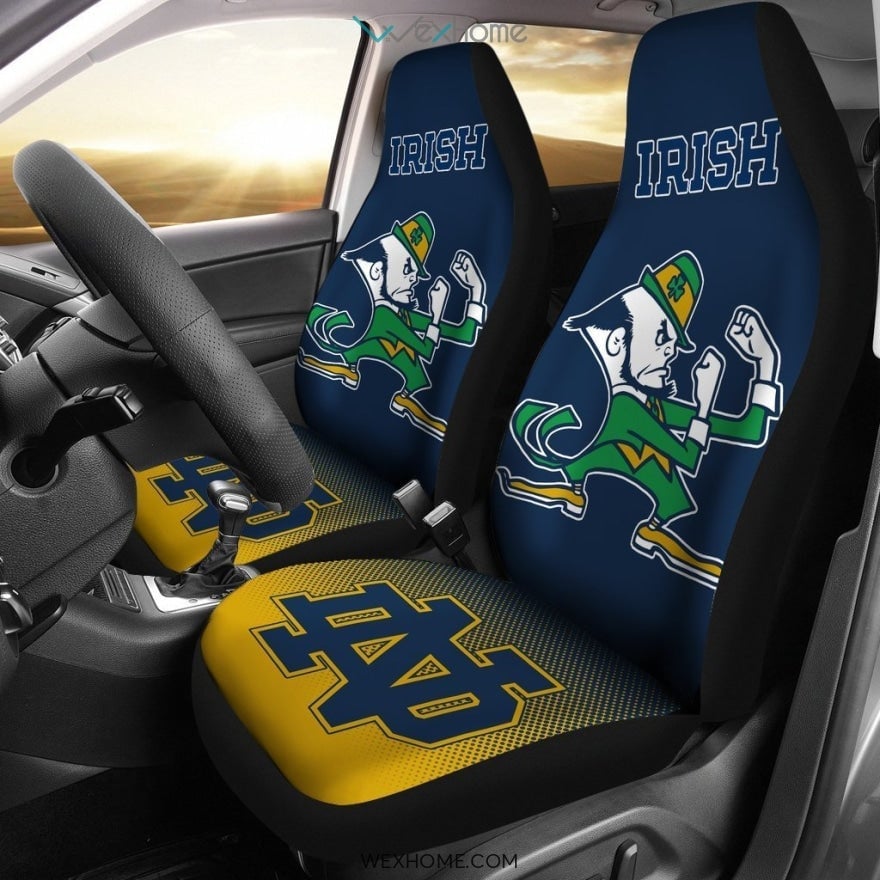 New Fashion Fantastic Notre Dame Fighting Irish Car Seat Covers - Famjoys New Fashion Fantastic Notre Dame Fighting Irish Car Seat Covers - Famjoys