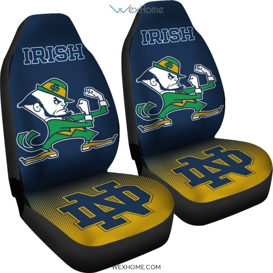 New Fashion Fantastic Notre Dame Fighting Irish Car Seat Covers - Famjoys New Fashion Fantastic Notre Dame Fighting Irish Car Seat Covers - Famjoys