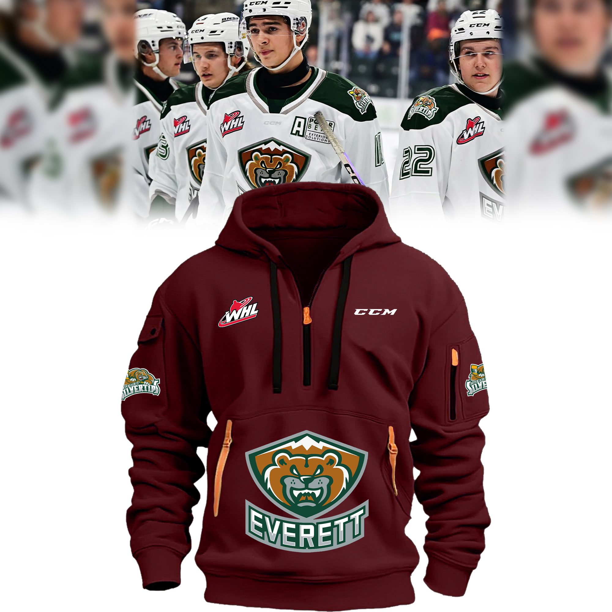 New Hoodie Everett Silvertips 2024 - Famjoys New Hoodie Everett Silvertips 2024 - Famjoys
