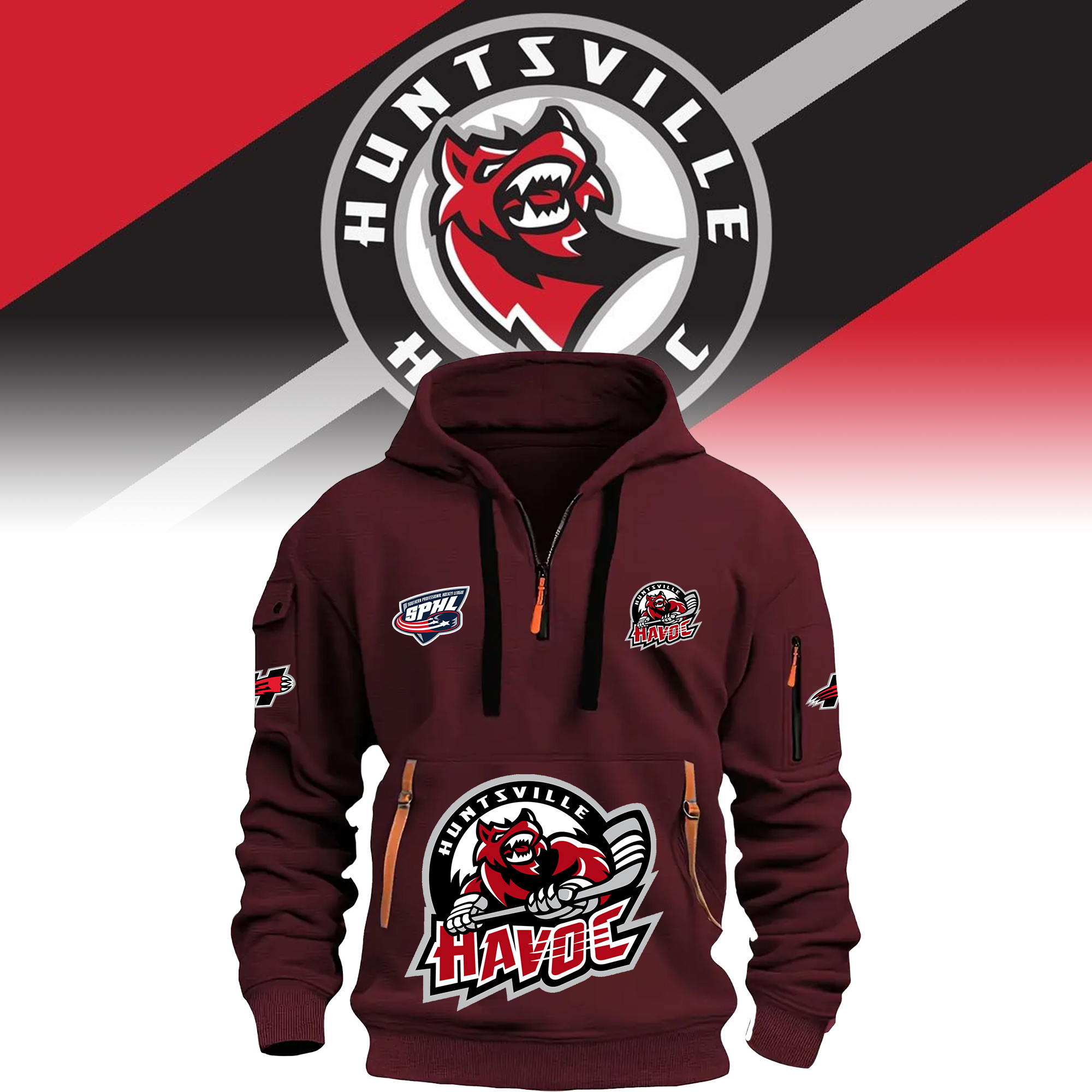 New Hoodie Huntsville Havoc 2025 - Famjoys New Hoodie Huntsville Havoc 2025 - Famjoys