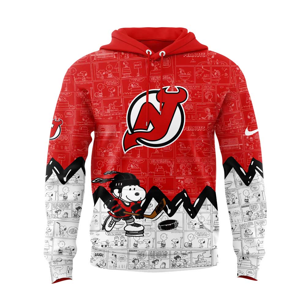 New Jersey Devils Anniversary of Hoodie - Famjoys New Jersey Devils Anniversary of Hoodie - Famjoys