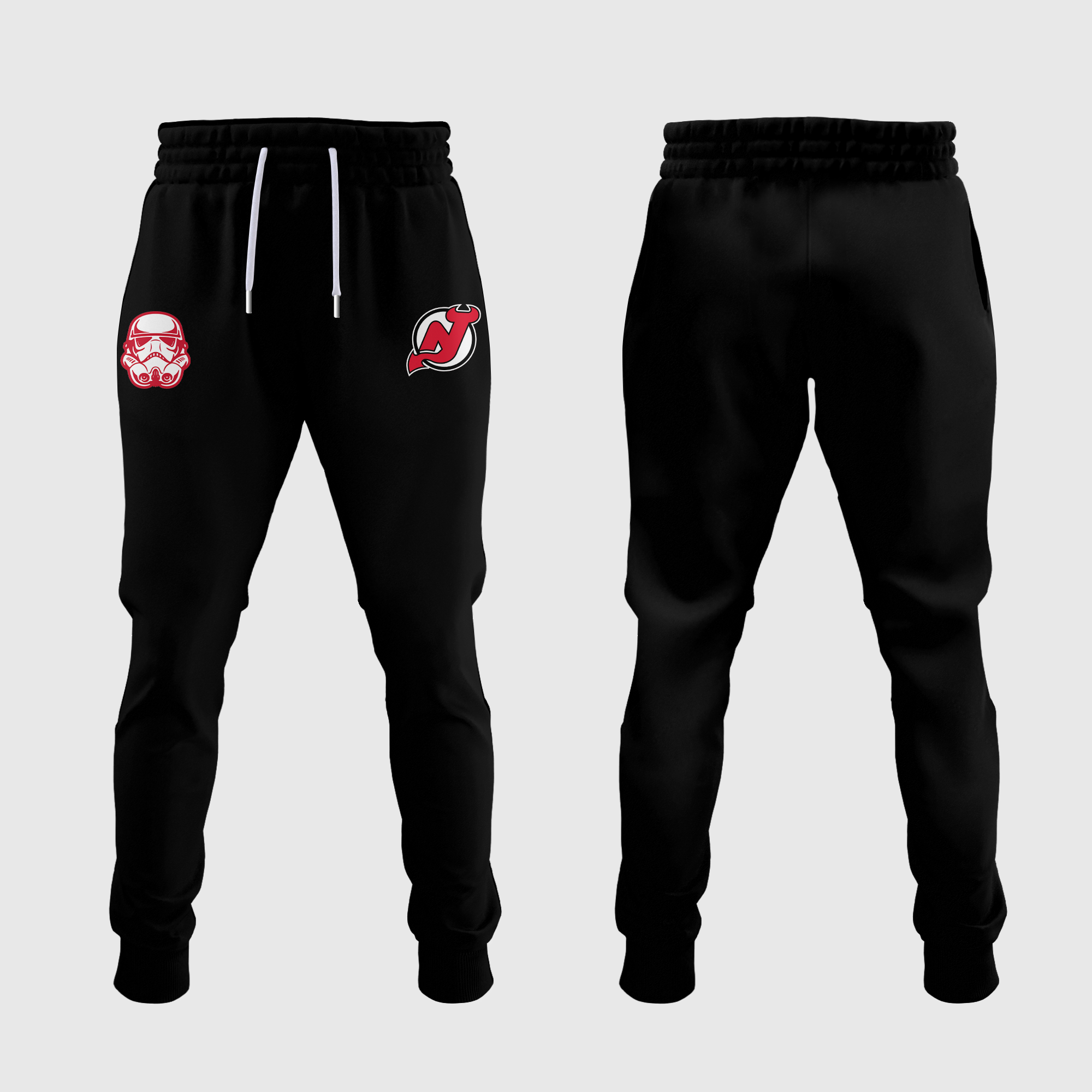 New Jersey Devils x Star Wars Night Lace Up Hoodie - Famjoys New Jersey Devils x Star Wars Night Lace Up Hoodie - Famjoys