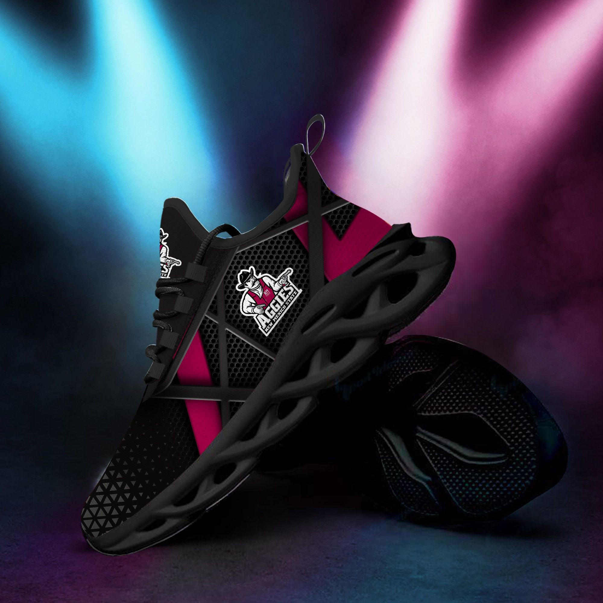 New Mexico State Aggies Max Soul Sneakers Shoes - Famjoys New Mexico State Aggies Max Soul Sneakers Shoes - Famjoys