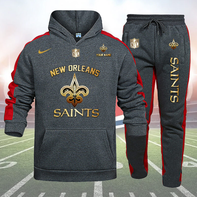 New Orleans Saints-32 Teams Personlized Golden Logo Hoodie Set-SP12012423ID03DS01 - Famjoys New Orleans Saints-32 Teams Personlized Golden Logo Hoodie Set-SP12012423ID03DS01 - Famjoys