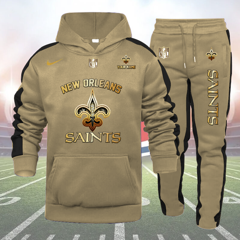 New Orleans Saints-32 Teams Personlized Golden Logo Hoodie Set-SP12012423ID03DS01 - Famjoys New Orleans Saints-32 Teams Personlized Golden Logo Hoodie Set-SP12012423ID03DS01 - Famjoys