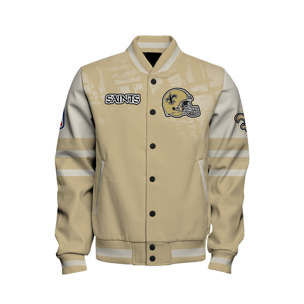 New Orleans Saints - A Class Above Unisex Varsity Jacket - Famjoys New Orleans Saints - A Class Above Unisex Varsity Jacket - Famjoys