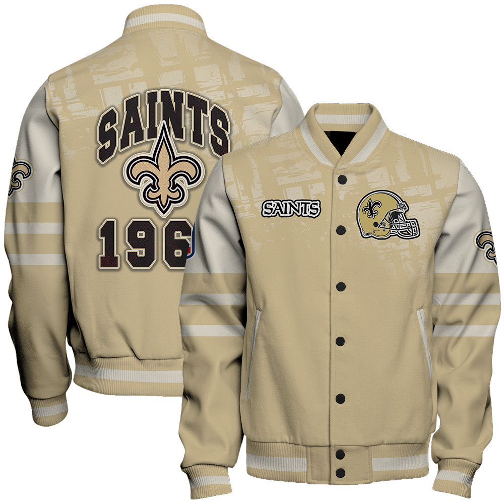 New Orleans Saints - A Class Above Unisex Varsity Jacket - Famjoys New Orleans Saints - A Class Above Unisex Varsity Jacket - Famjoys