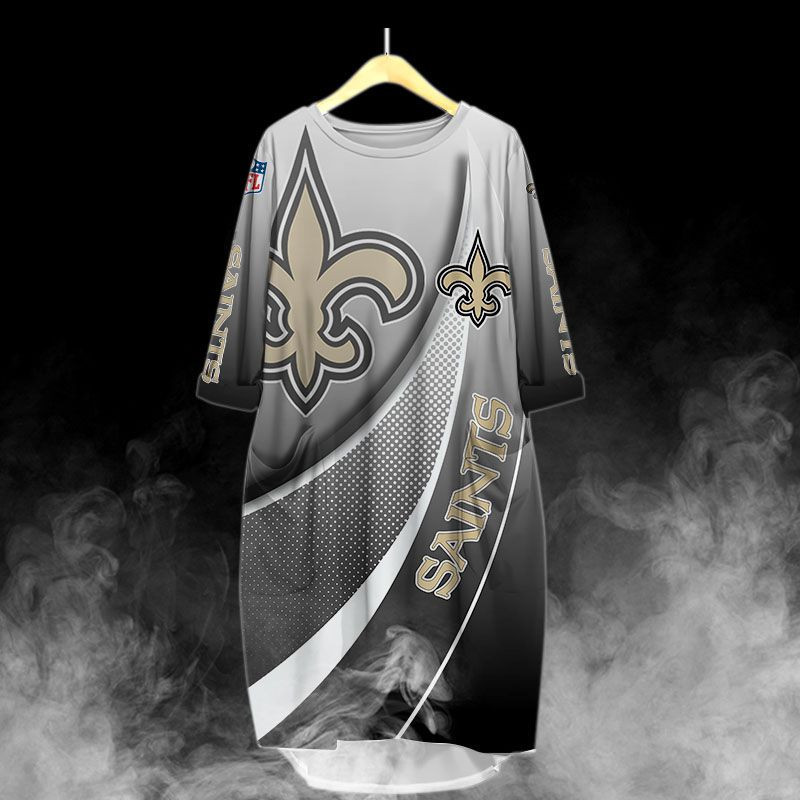 New Orleans Saints All Over Print Caftan2716 - Famjoys New Orleans Saints All Over Print Caftan2716 - Famjoys