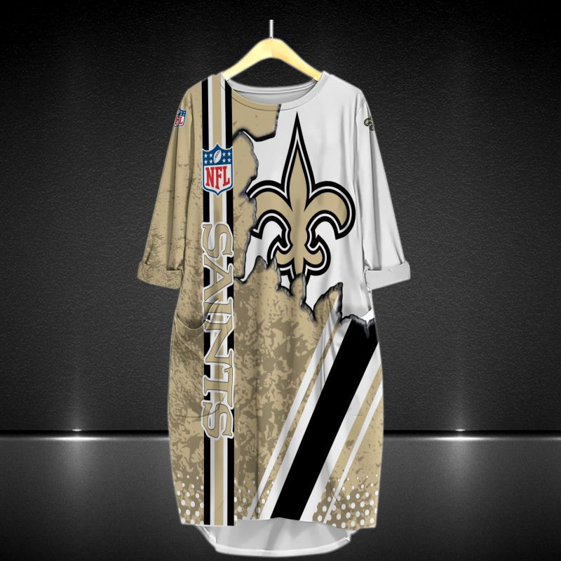 New Orleans Saints All Over Print Caftan3699 - Famjoys New Orleans Saints All Over Print Caftan3699 - Famjoys