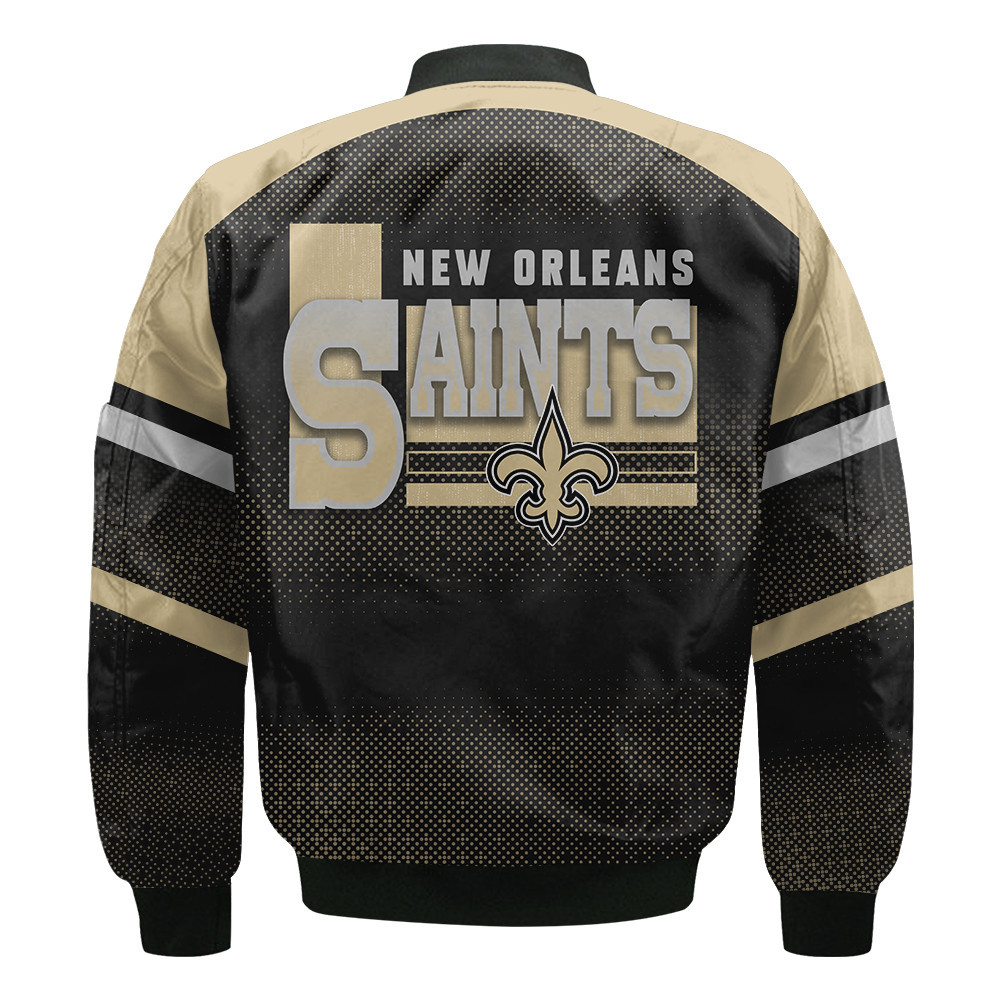 New Orleans Saints - Fearless Warrior Unisex Varsity Jacket - Famjoys New Orleans Saints - Fearless Warrior Unisex Varsity Jacket - Famjoys
