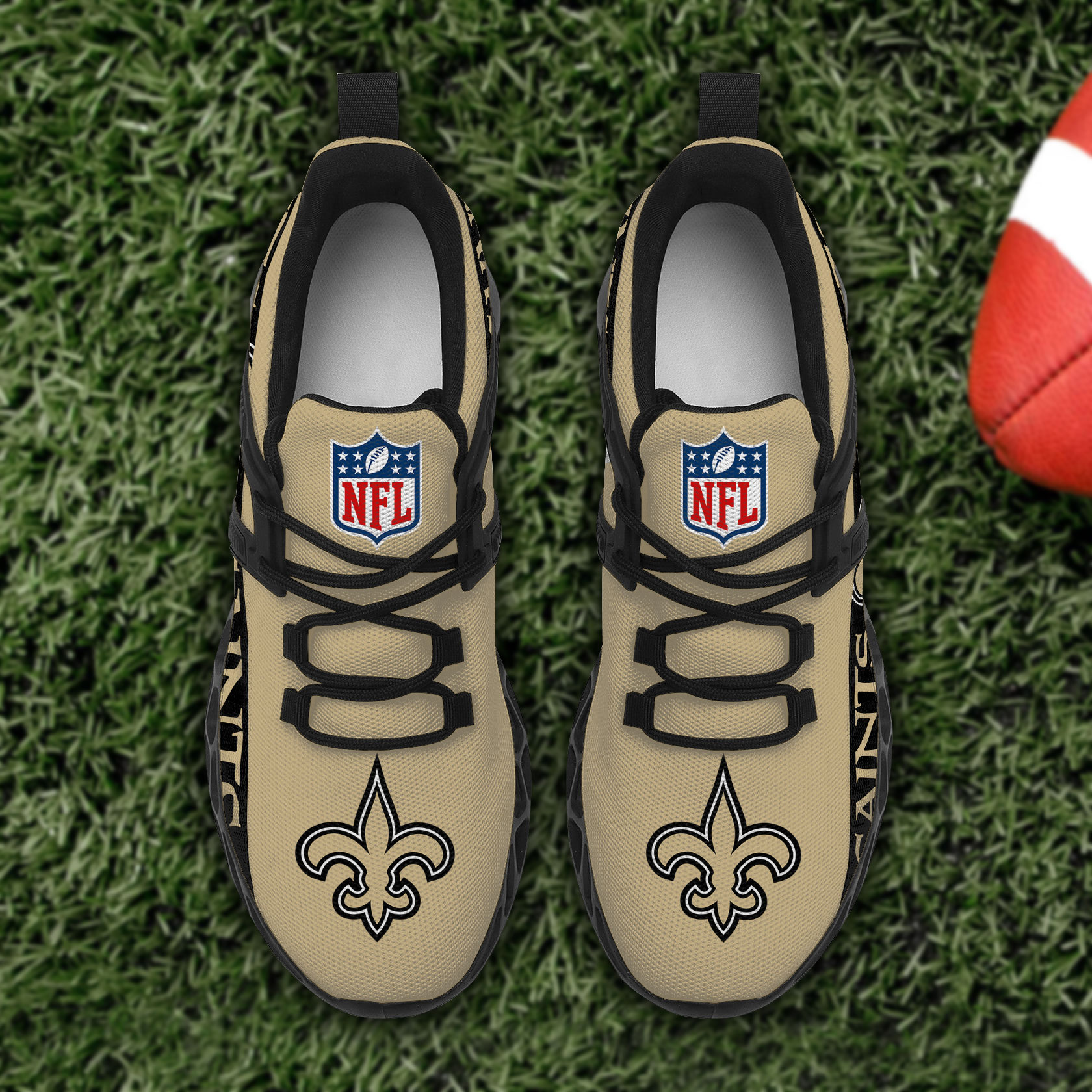 New Orleans Saints Football Team Sport Sneakers - Famjoys New Orleans Saints Football Team Sport Sneakers - Famjoys