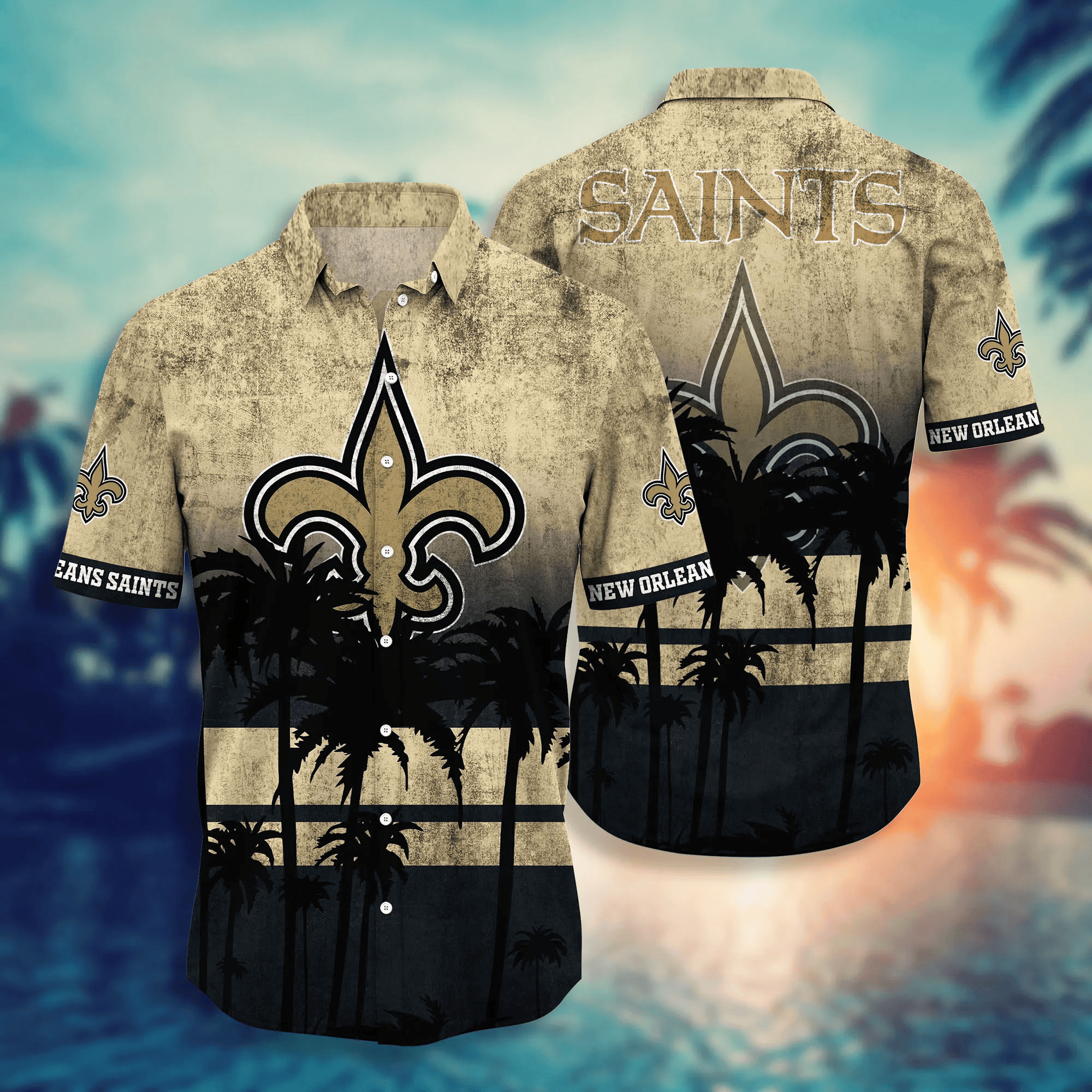 New Orleans Saints Hawaii Shirt Short Style Hot Trending Summer - Famjoys New Orleans Saints Hawaii Shirt Short Style Hot Trending Summer - Famjoys