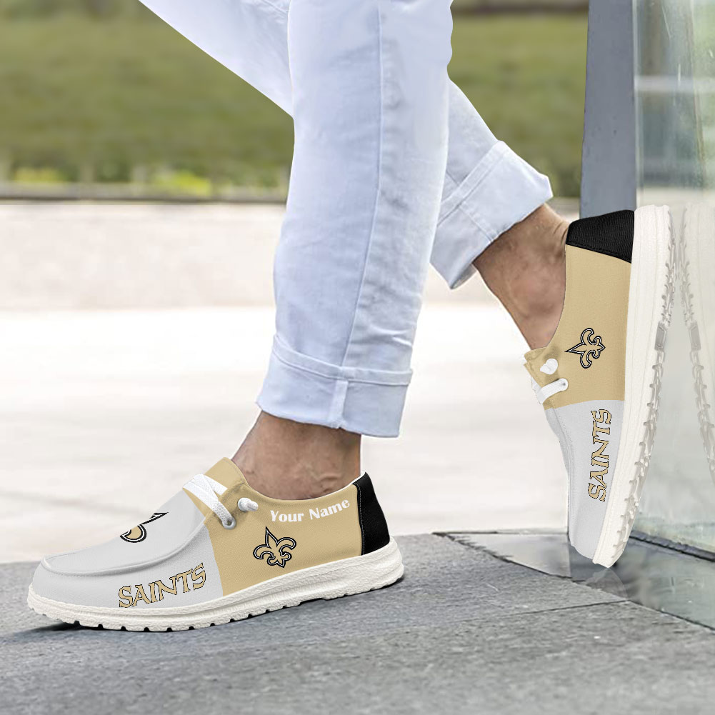 New Orleans Saints Hey Dude Sport Shoes - Famjoys New Orleans Saints Hey Dude Sport Shoes - Famjoys