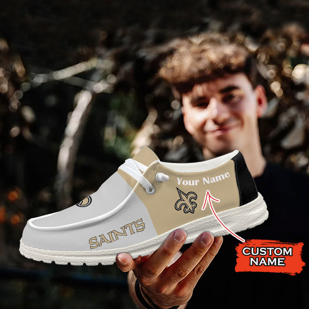 New Orleans Saints Hey Dude Sport Shoes - Famjoys New Orleans Saints Hey Dude Sport Shoes - Famjoys
