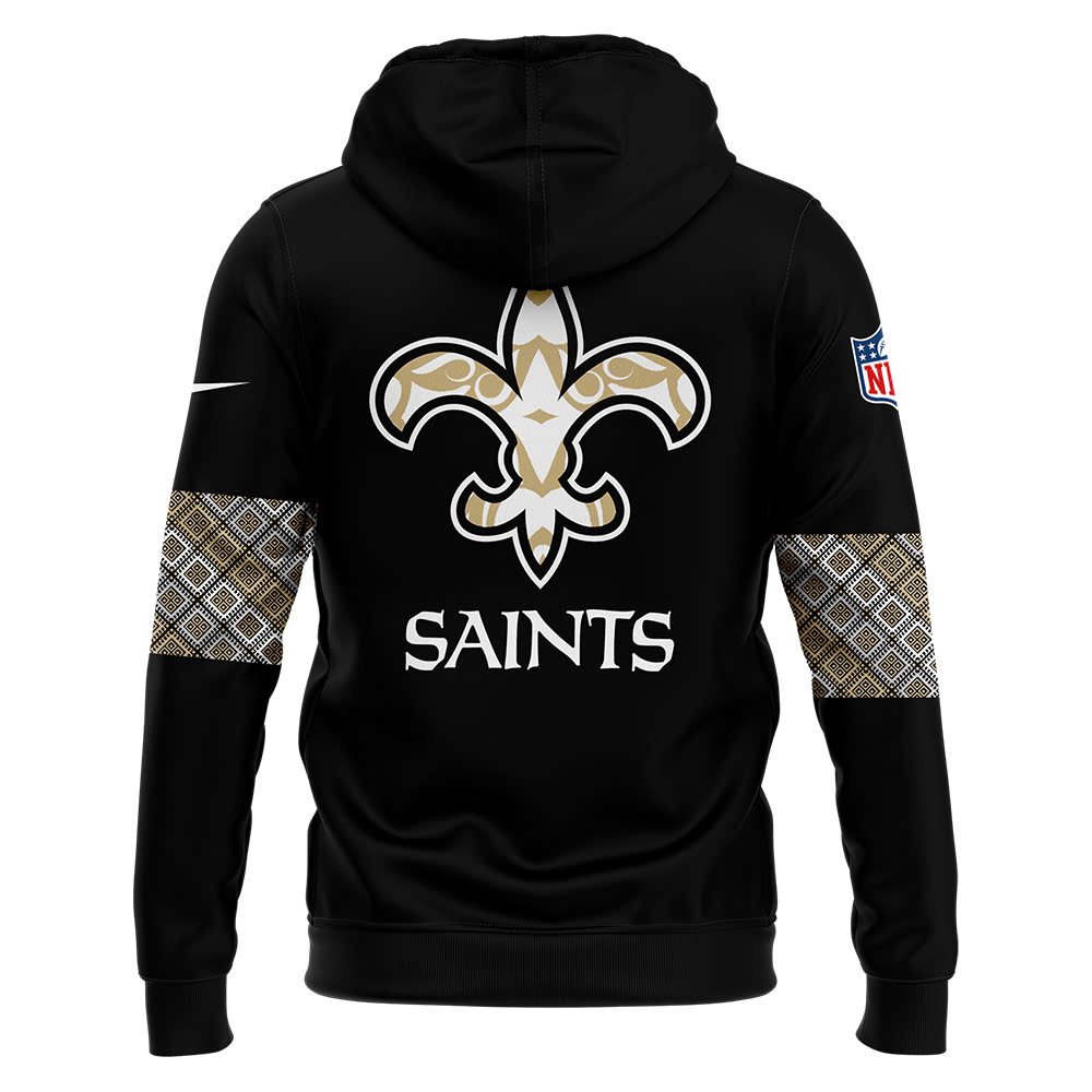 New Orleans Saints Native American Heritage Month Premium Pullover Hoodie - Famjoys New Orleans Saints Native American Heritage Month Premium Pullover Hoodie - Famjoys