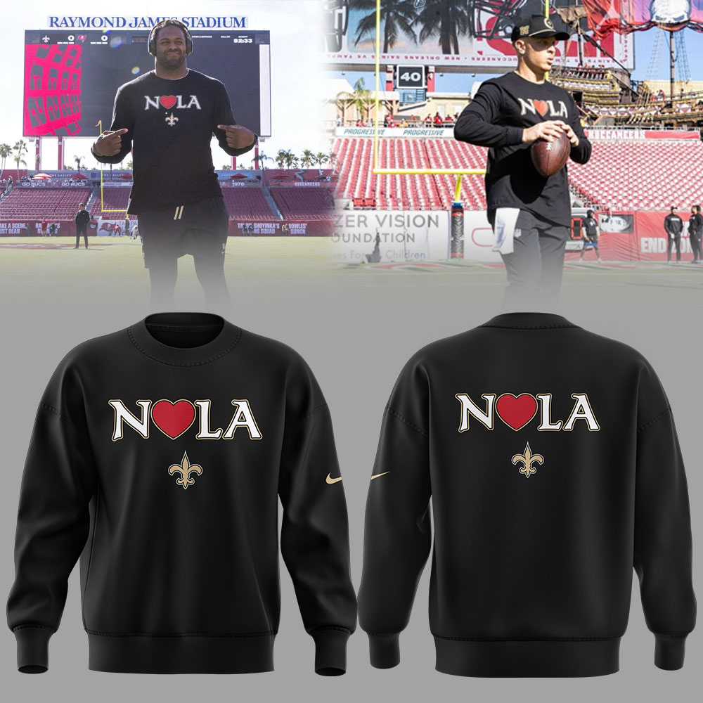 New Orleans Saints NOLA Strong Sweatshirt - Famjoys New Orleans Saints NOLA Strong Sweatshirt - Famjoys