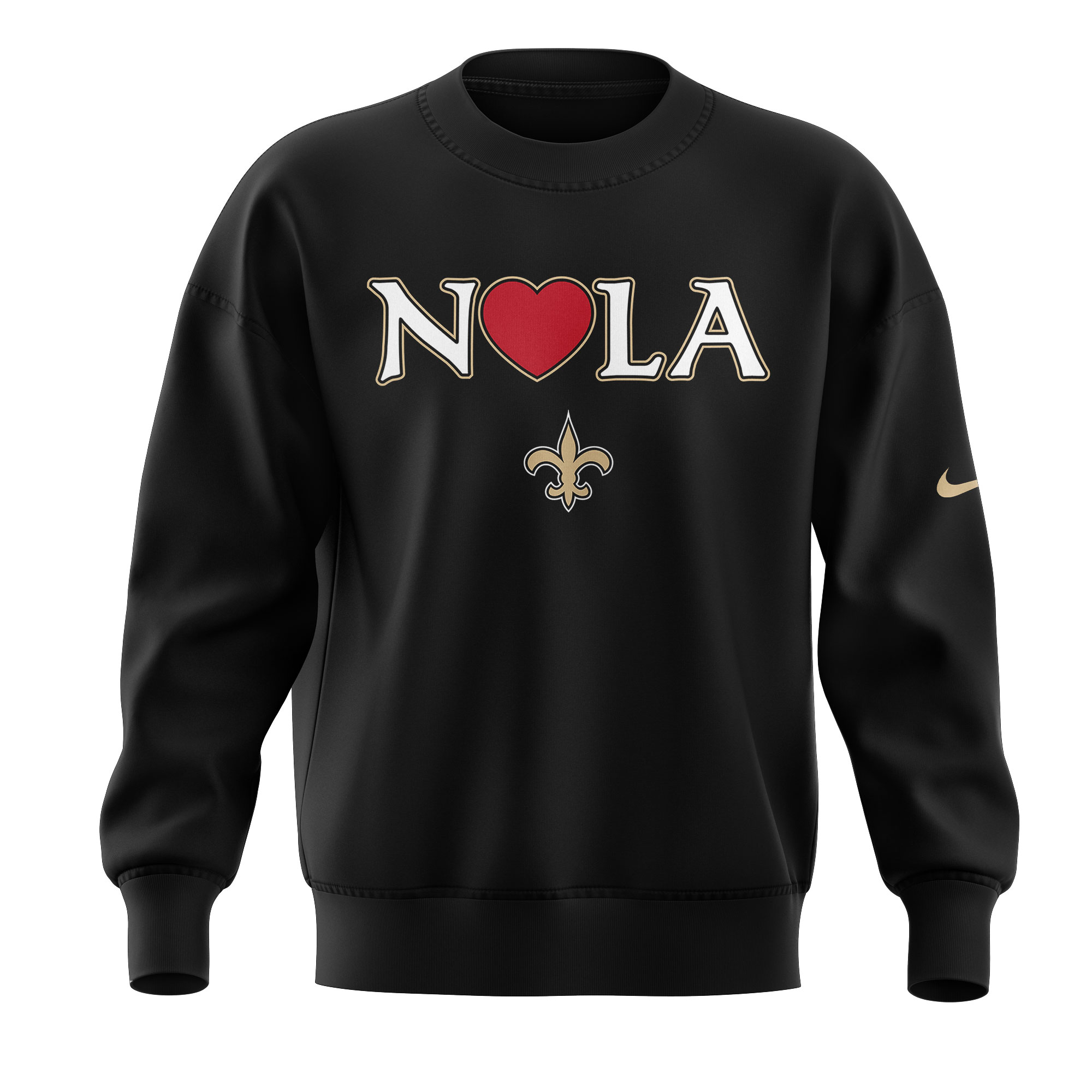New Orleans Saints NOLA Strong Sweatshirt - Famjoys New Orleans Saints NOLA Strong Sweatshirt - Famjoys