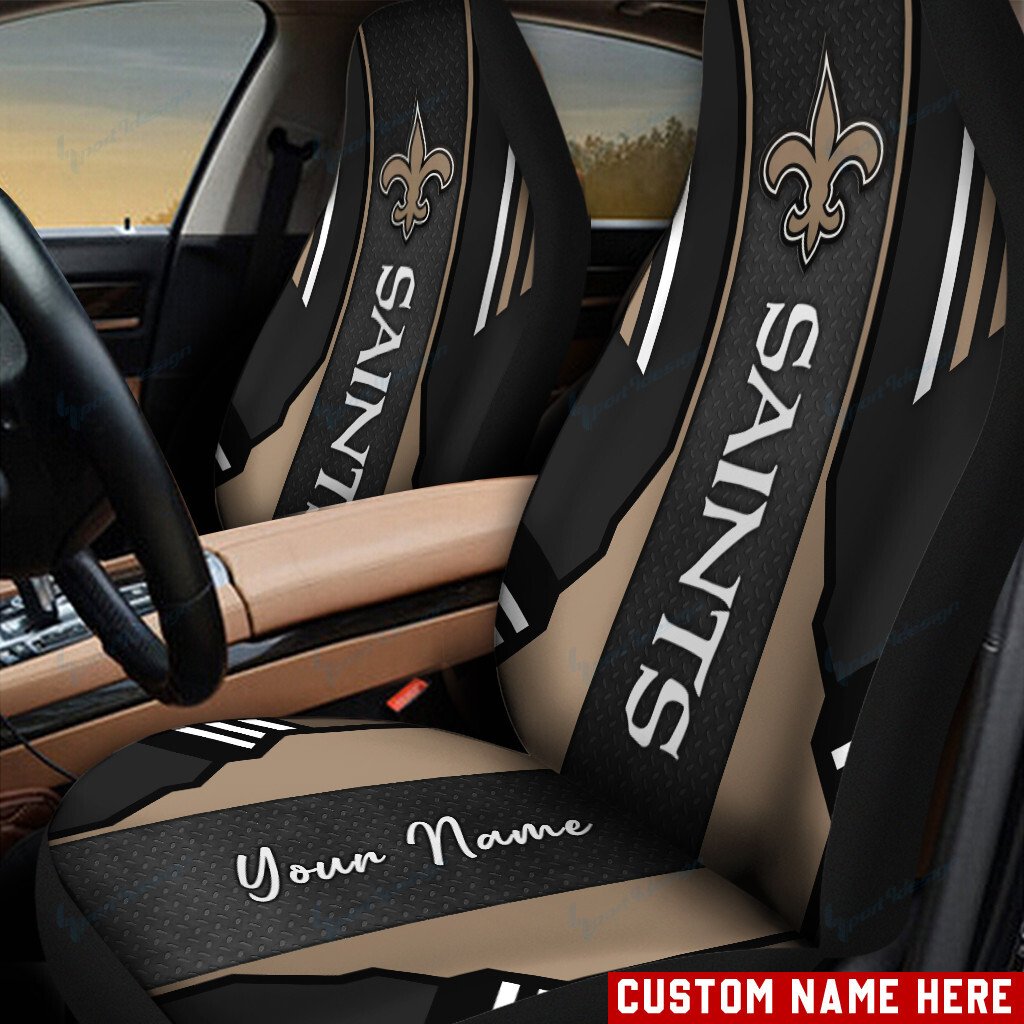 New Orleans Saints Personalized Car Seat Covers BG11 - Famjoys New Orleans Saints Personalized Car Seat Covers BG11 - Famjoys