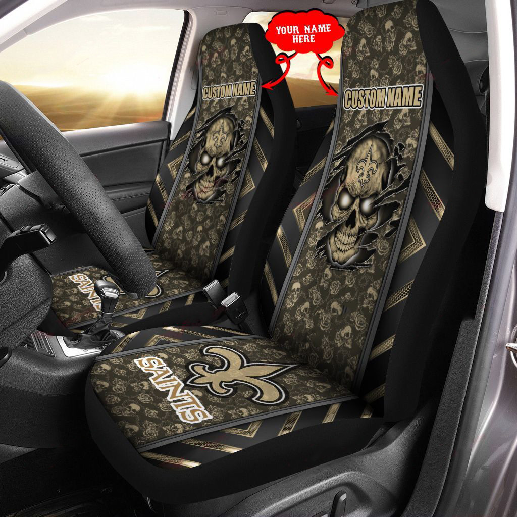 New Orleans Saints Personalized Car Seat Covers BG460 - Famjoys New Orleans Saints Personalized Car Seat Covers BG460 - Famjoys