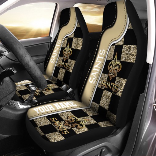 New Orleans Saints Personalized Car Seat Covers BGCSC656 - Famjoys New Orleans Saints Personalized Car Seat Covers BGCSC656 - Famjoys