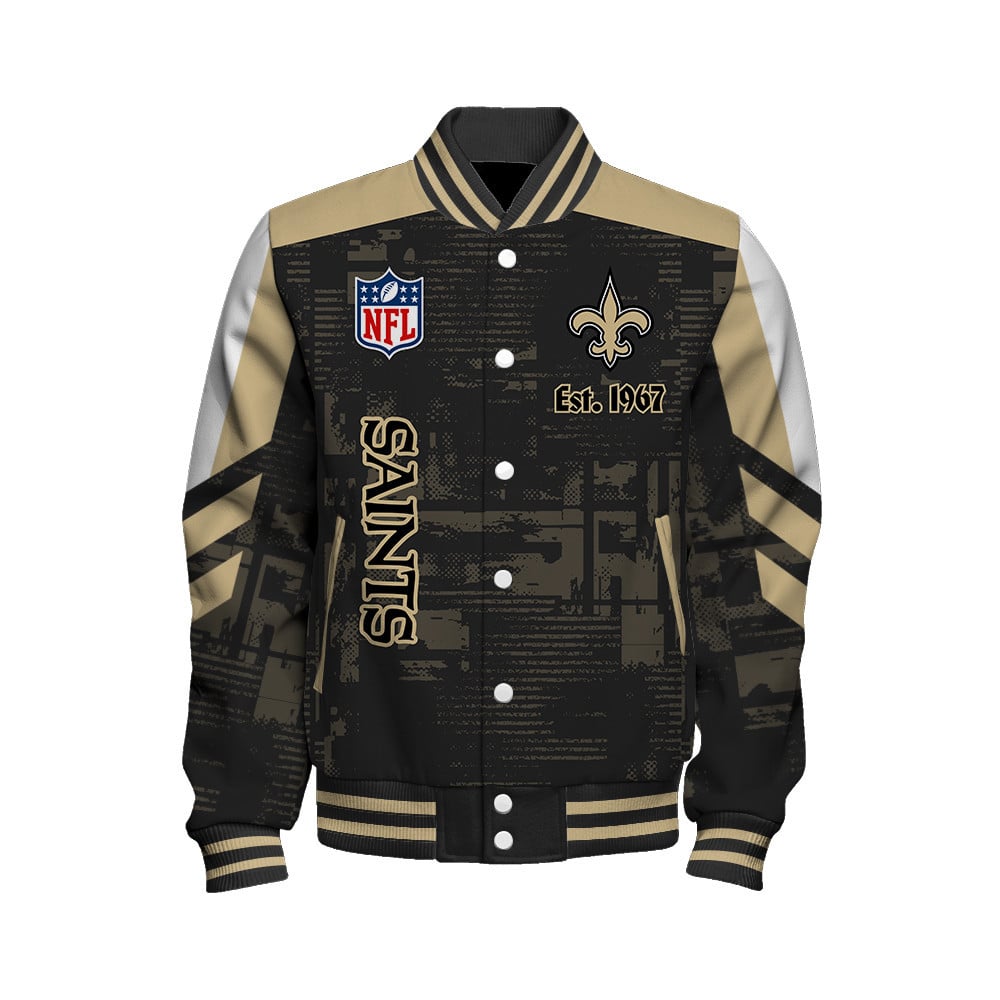 New Orleans Saints - Proud To Be Different Unisex Varsity Jacket - Famjoys New Orleans Saints - Proud To Be Different Unisex Varsity Jacket - Famjoys