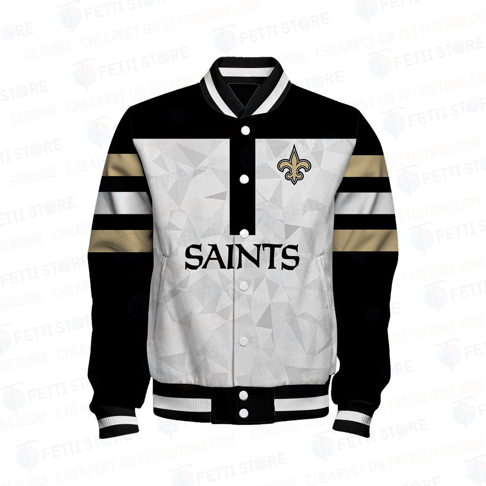 New Orleans Saints Starter Thursday Night Gridiron Raglan Unisex Varsity Jacket V6 - Famjoys New Orleans Saints Starter Thursday Night Gridiron Raglan Unisex Varsity Jacket V6 - Famjoys