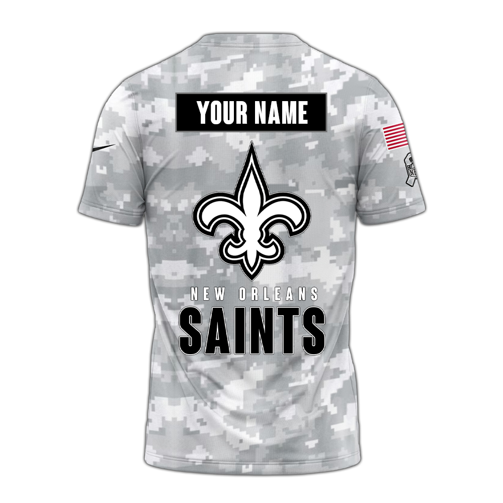 New Orleans Saints Tshirt Camo Salute to Service Club - Famjoys New Orleans Saints Tshirt Camo Salute to Service Club - Famjoys