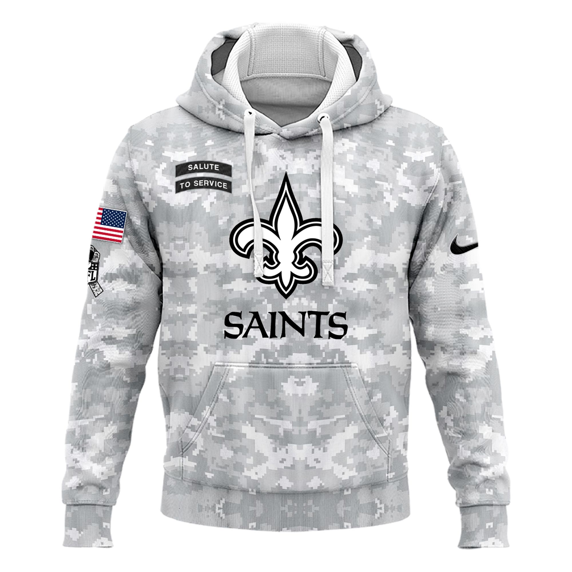 New Orleans Saints Veterans Day Hoodie - Famjoys New Orleans Saints Veterans Day Hoodie - Famjoys
