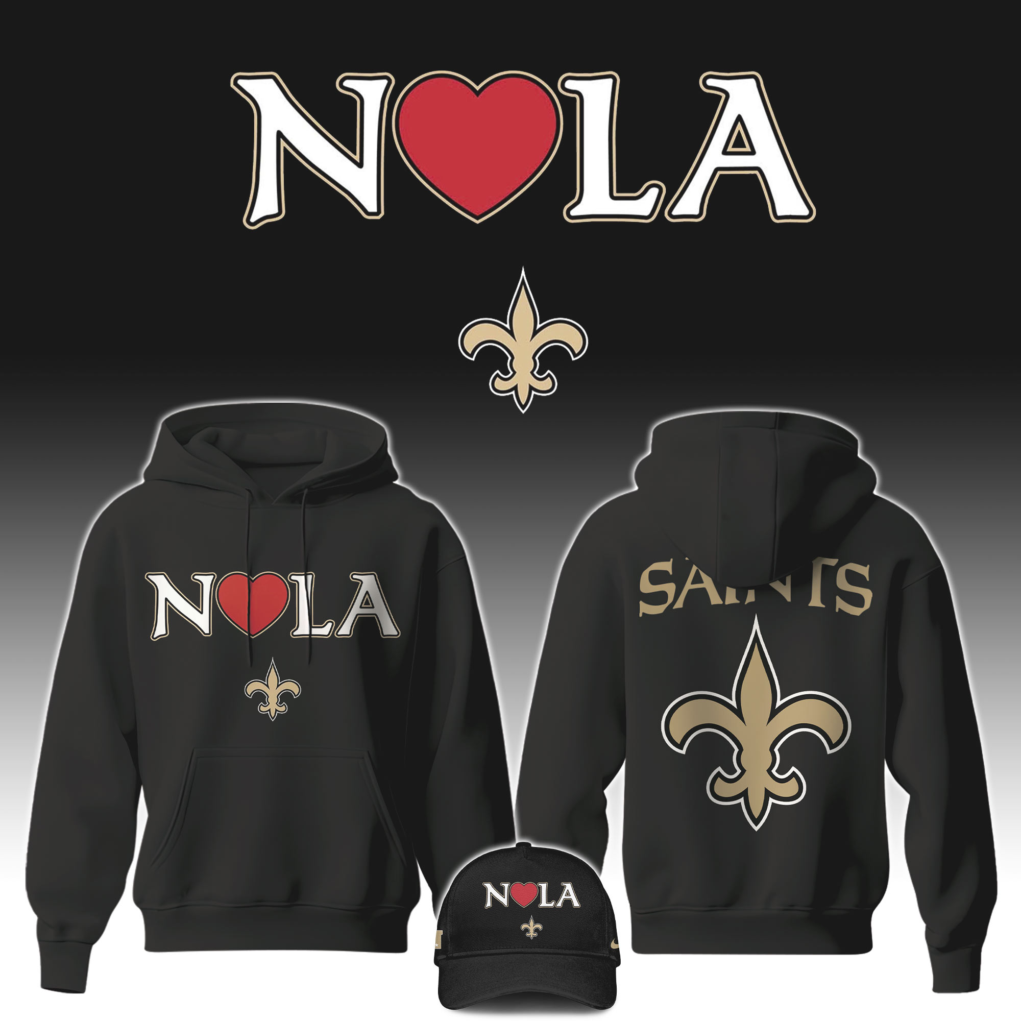 New Orleans Saints x NOLA Hoodie 2025 v2 - Famjoys New Orleans Saints x NOLA Hoodie 2025 v2 - Famjoys