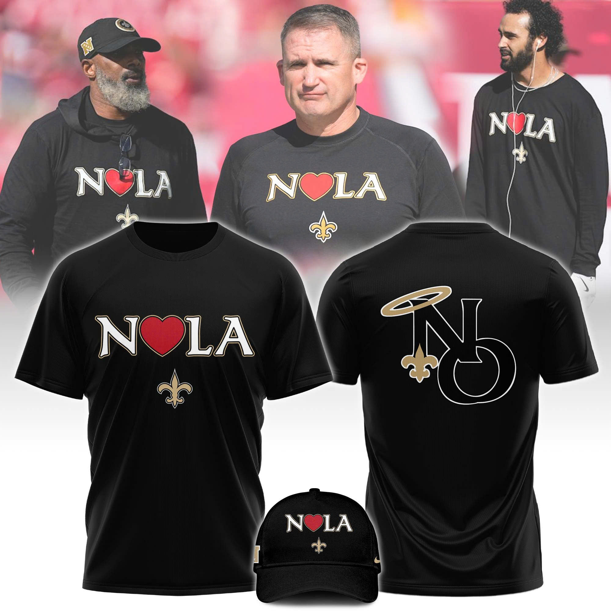 New Orleans Saints x NOLA Tshirt 2025 - Famjoys New Orleans Saints x NOLA Tshirt 2025 - Famjoys