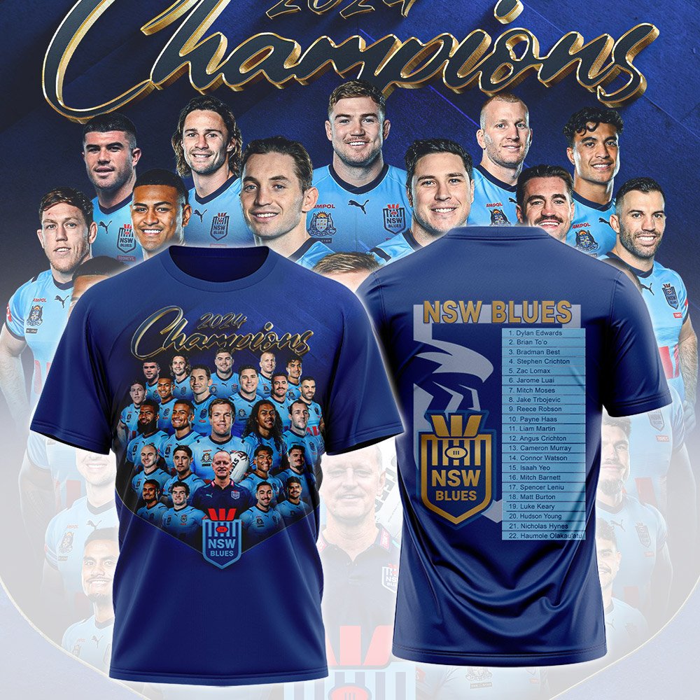New South Wales Blues Champions Shirt - Famjoys New South Wales Blues Champions Shirt - Famjoys