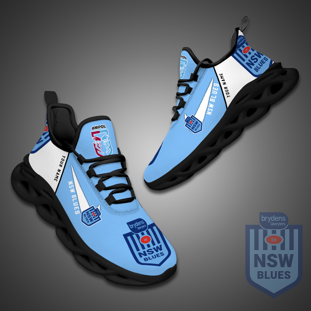 New South Wales Blues State Of Origin Max Soul Shoes - Famjoys New South Wales Blues State Of Origin Max Soul Shoes - Famjoys