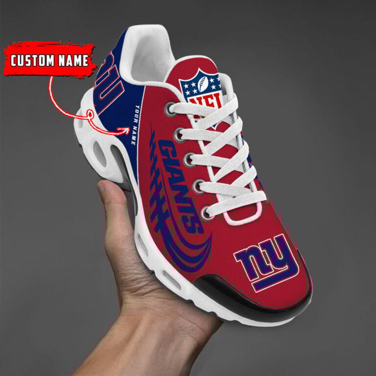 New York Giants Custom Name-TN Shoes And Baseball Jersey Shirt Perfect Gift-DS001 - Famjoys New York Giants Custom Name-TN Shoes And Baseball Jersey Shirt Perfect Gift-DS001 - Famjoys