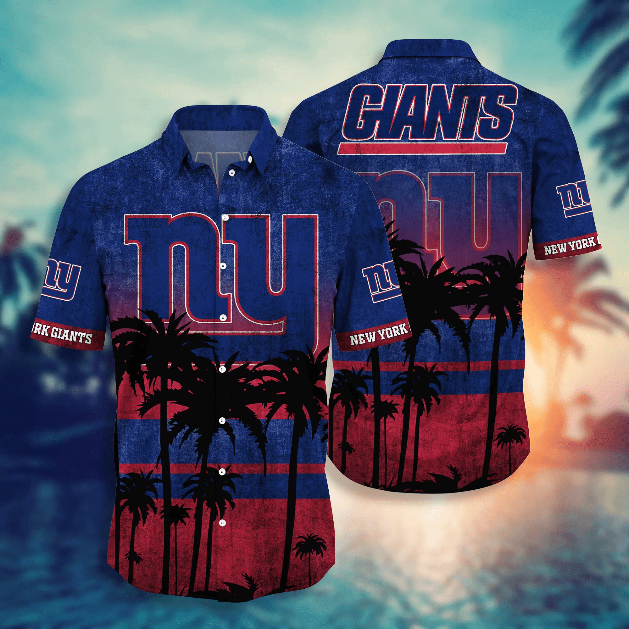 New York Giants Hawaii Shirt Short Style Hot Trending Summer - Famjoys New York Giants Hawaii Shirt Short Style Hot Trending Summer - Famjoys