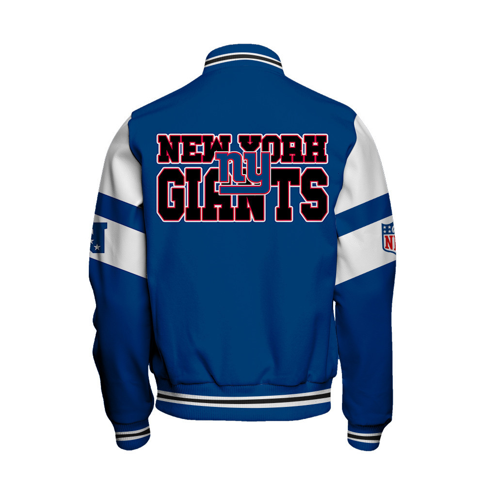 New York Giants National Football Conference Unisex Varsity Jacket V11 - Famjoys New York Giants National Football Conference Unisex Varsity Jacket V11 - Famjoys