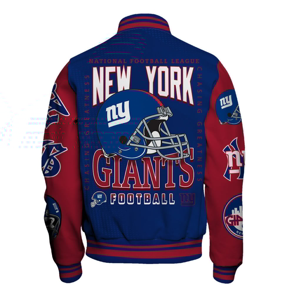 New York Giants National Football Conference Unisex Varsity Jacket V3 - Famjoys New York Giants National Football Conference Unisex Varsity Jacket V3 - Famjoys