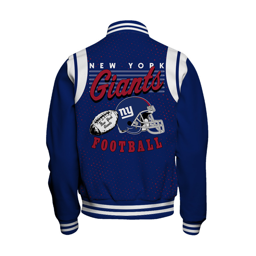 New York Giants National Football League Make Your Mark Unisex Varsity Jacket - Famjoys New York Giants National Football League Make Your Mark Unisex Varsity Jacket - Famjoys