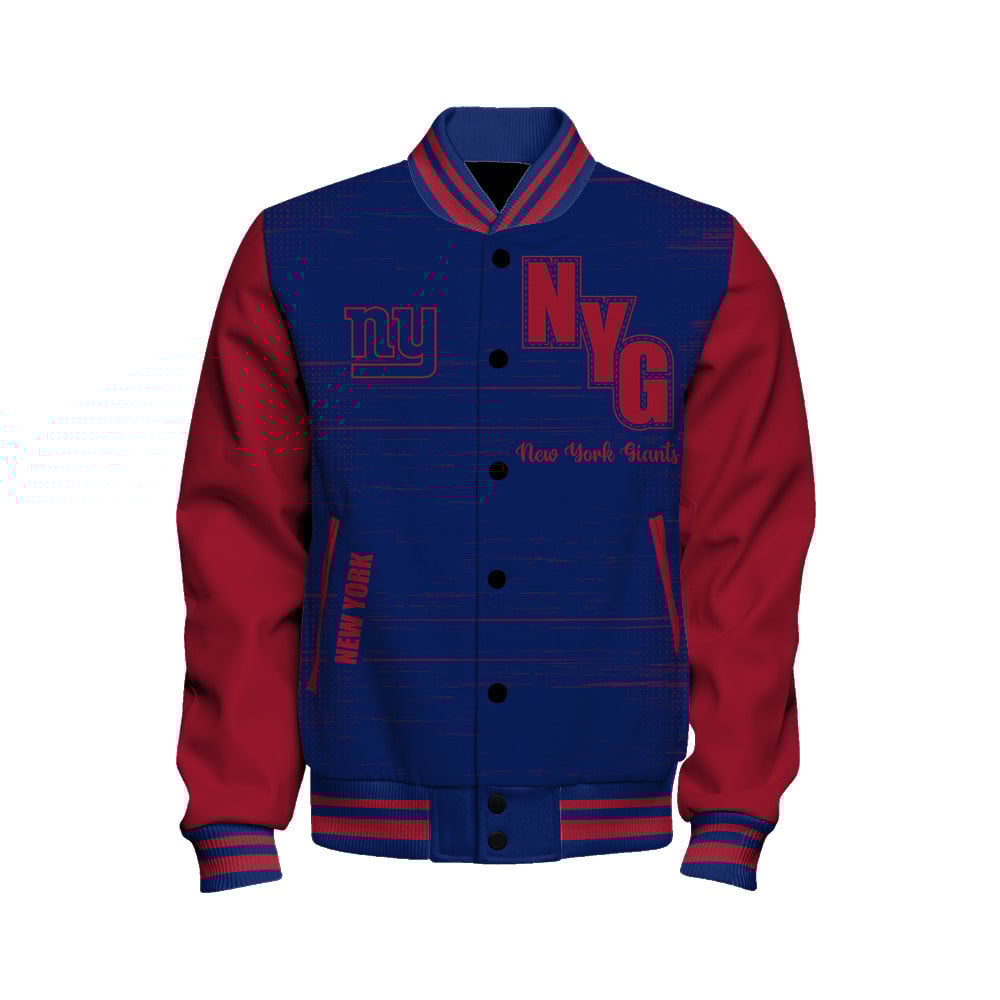 New York Giants - Proud Of The Shirt Unisex Varsity Jacket - Famjoys New York Giants - Proud Of The Shirt Unisex Varsity Jacket - Famjoys