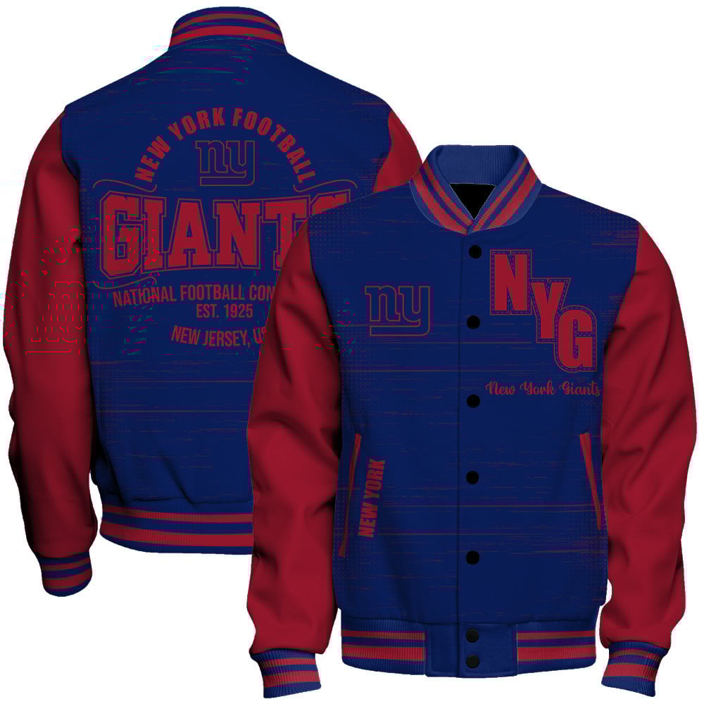 New York Giants - Proud Of The Shirt Unisex Varsity Jacket - Famjoys New York Giants - Proud Of The Shirt Unisex Varsity Jacket - Famjoys
