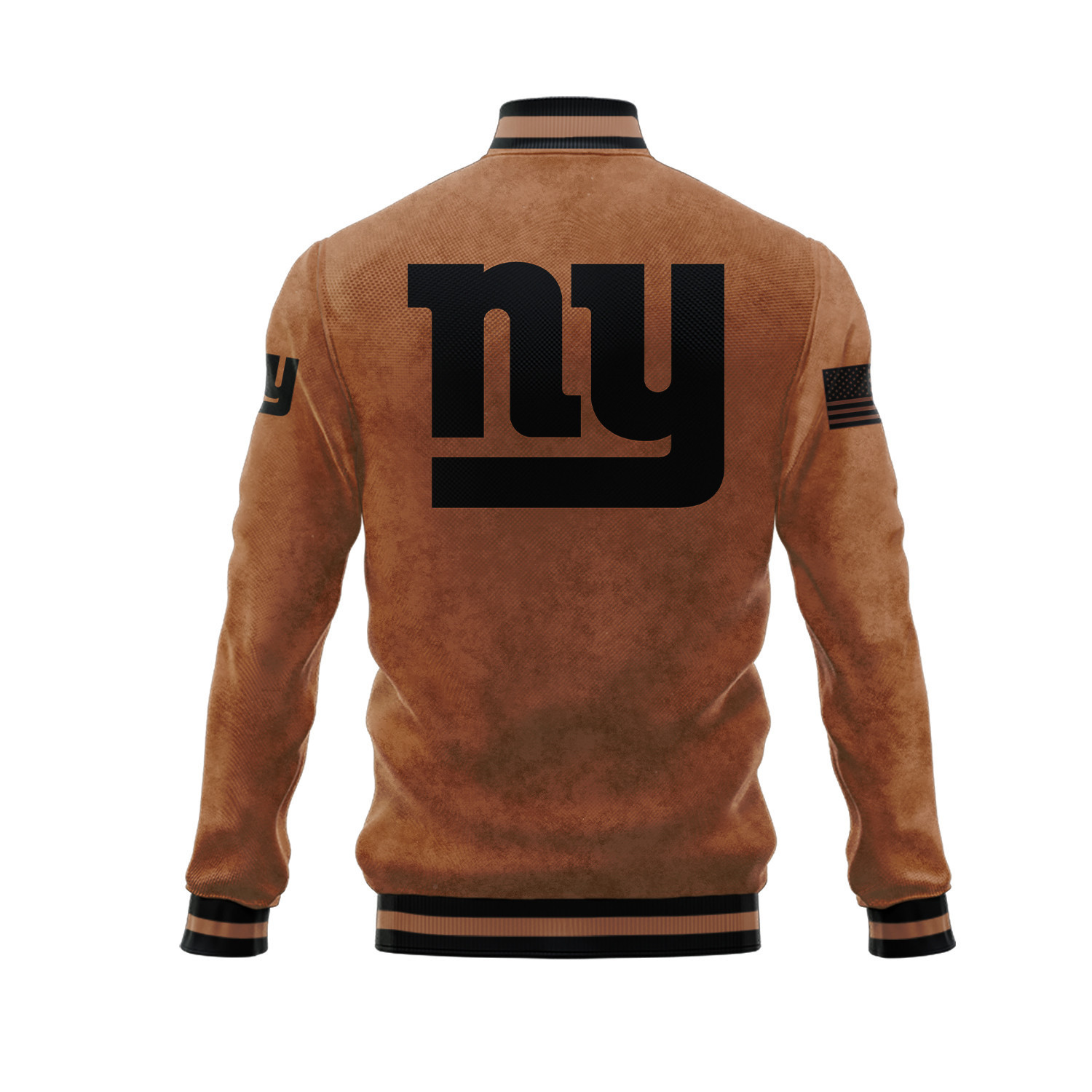 New York Giants Salute To Service Club Baseball Jacket Varsity Jacket - Brown - Famjoys New York Giants Salute To Service Club Baseball Jacket Varsity Jacket - Brown - Famjoys
