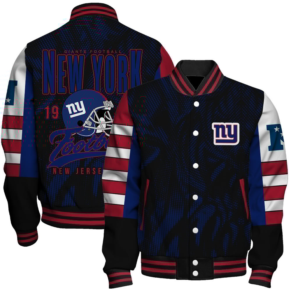 New York Giants - Wear Your Passion Unisex Varsity Jacket - Famjoys New York Giants - Wear Your Passion Unisex Varsity Jacket - Famjoys