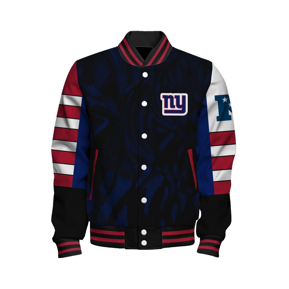 New York Giants - Wear Your Passion Unisex Varsity Jacket - Famjoys New York Giants - Wear Your Passion Unisex Varsity Jacket - Famjoys