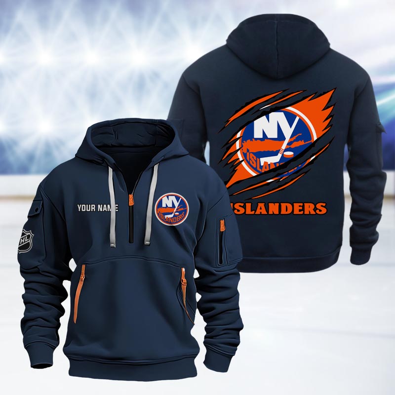 New York Islanders Heavy Hoodie - Famjoys New York Islanders Heavy Hoodie - Famjoys