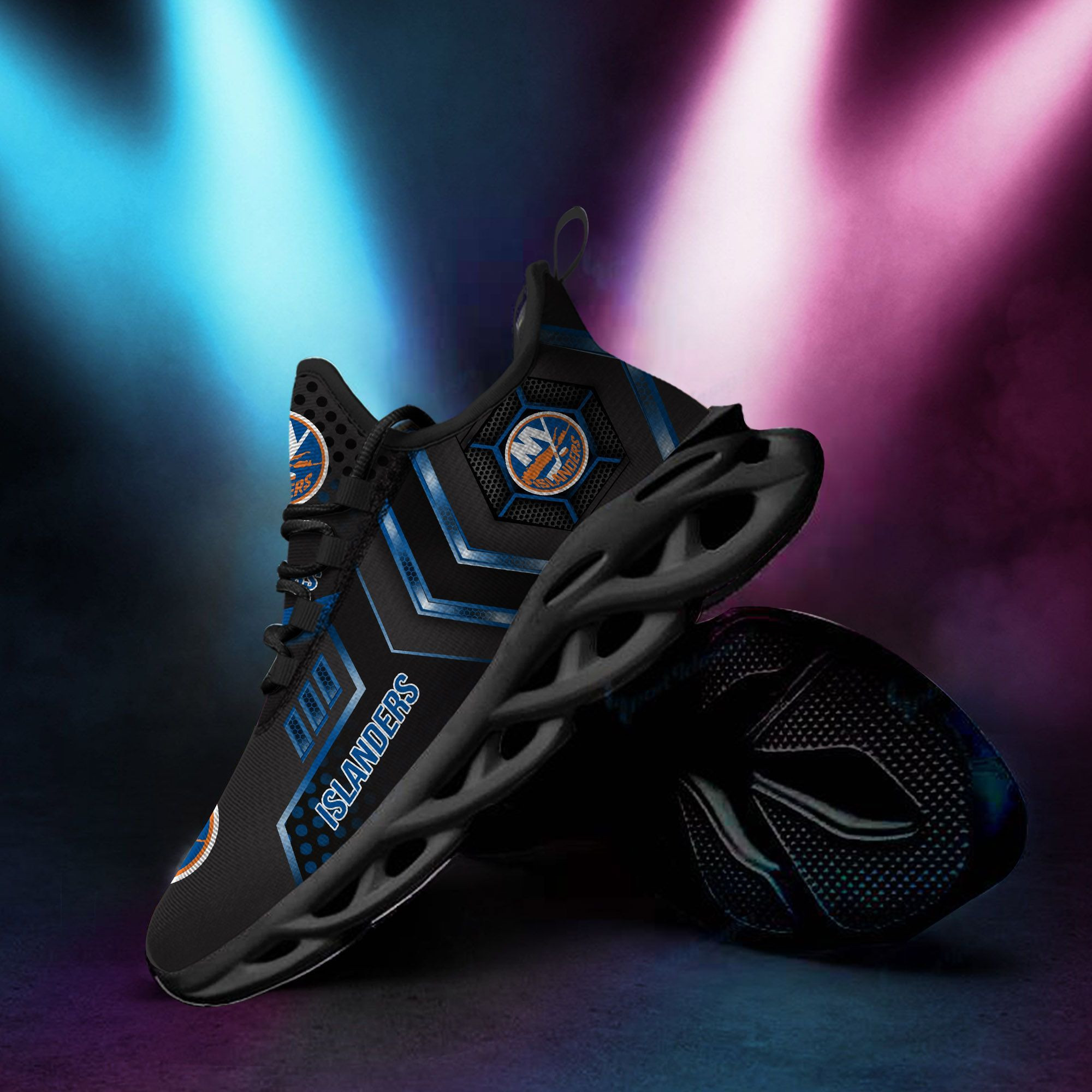 New York Islanders Max Soul Sneakers Shoes - Famjoys New York Islanders Max Soul Sneakers Shoes - Famjoys