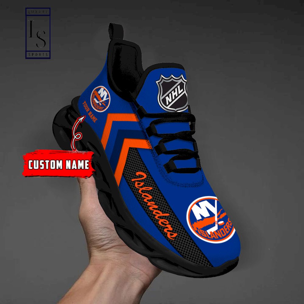 New York Islanders NHL Personalized Max Soul Shoes - Famjoys New York Islanders NHL Personalized Max Soul Shoes - Famjoys
