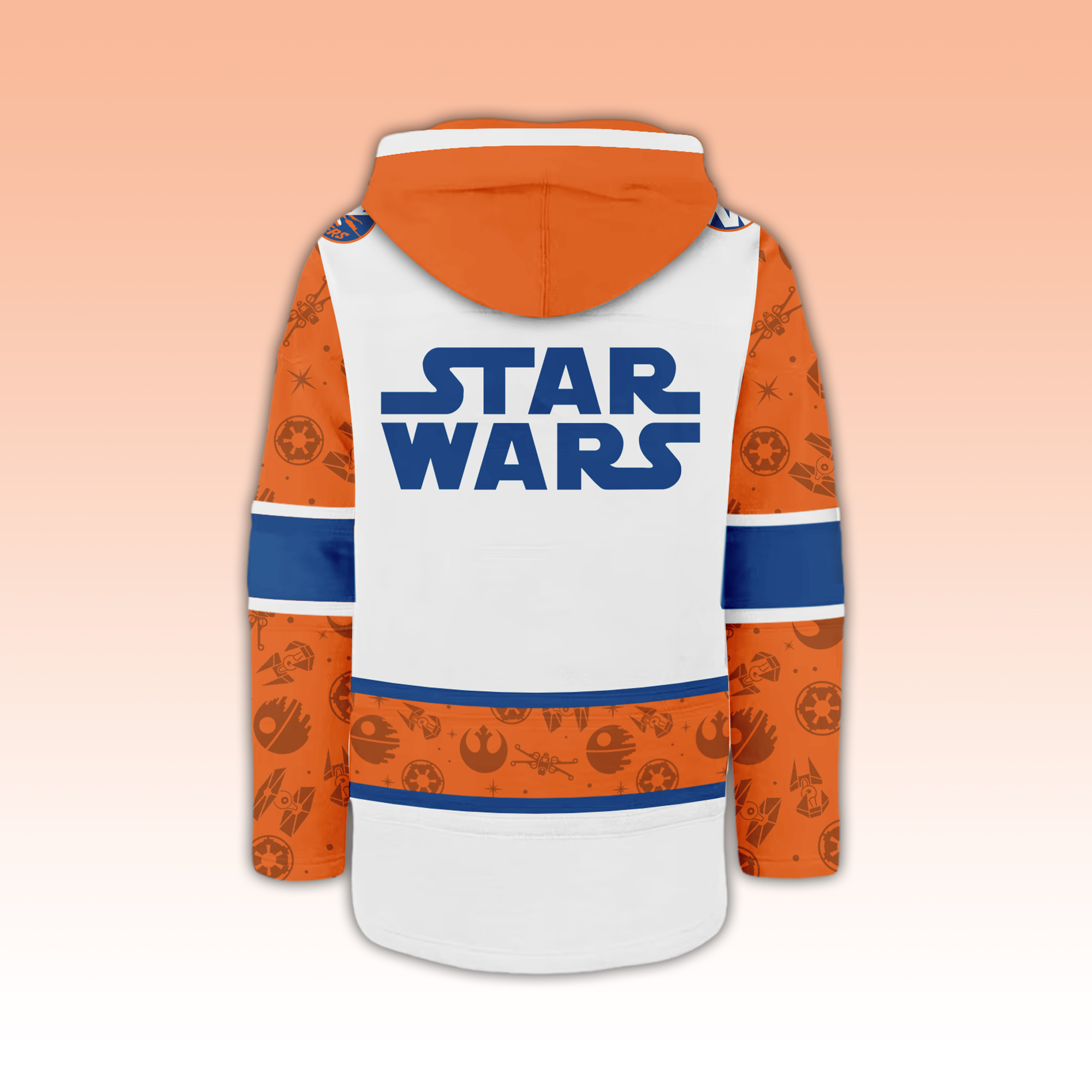 New York Islanders x Star Wars Night Lace Up Hoodie - Famjoys New York Islanders x Star Wars Night Lace Up Hoodie - Famjoys