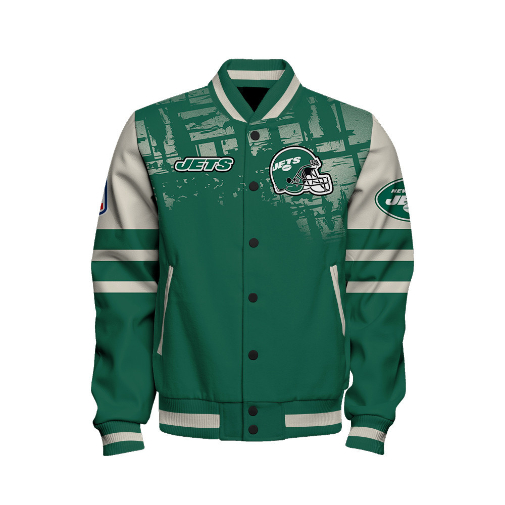 New York Jets - A Class Above Unisex Varsity Jacket - Famjoys New York Jets - A Class Above Unisex Varsity Jacket - Famjoys