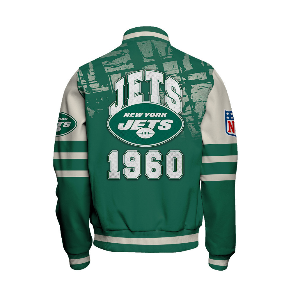 New York Jets - A Class Above Unisex Varsity Jacket - Famjoys New York Jets - A Class Above Unisex Varsity Jacket - Famjoys