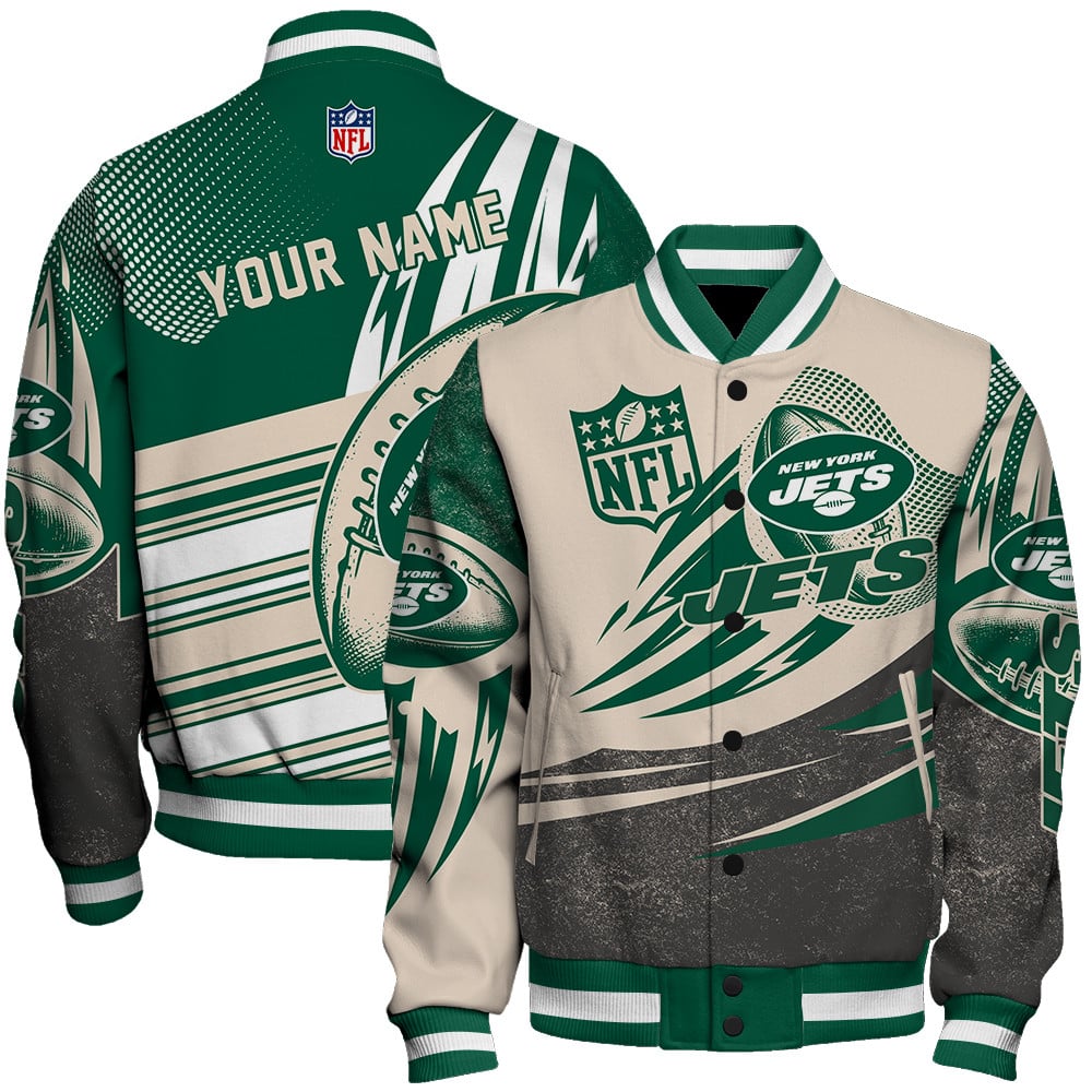 New York Jets AOP Varsity Jacket V10 - Famjoys New York Jets AOP Varsity Jacket V10 - Famjoys